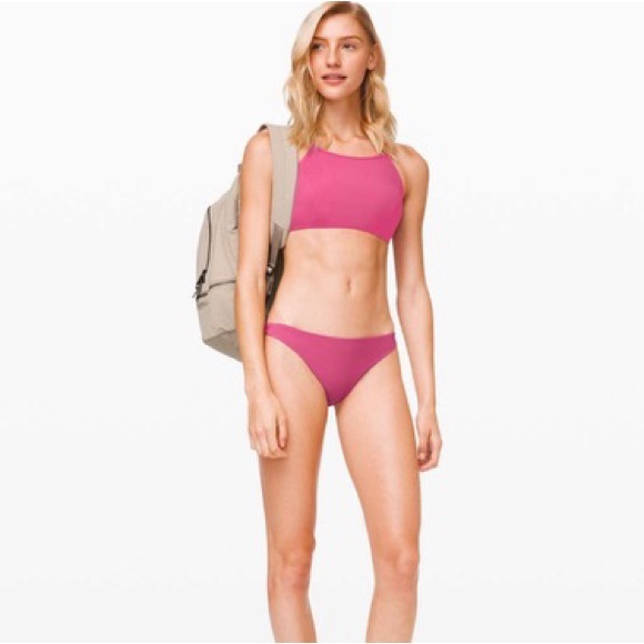 LAST CHANCE | NWT Lululemon Sun Soaker Cheeky Low Rise Bottom in Moss Rose - Picture 1 of 9